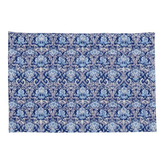  decoratieve kunst 19e-eeuws bloemontwerp kussensloop (Achterkant-Rechts)