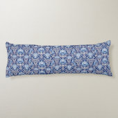 decoratieve kunst 19e-eeuws bloemontwerp lichaamskussen (Achterkant)