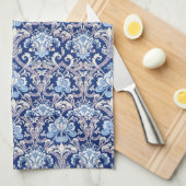  decoratieve kunst 19e-eeuws bloemontwerp theedoek (Quarter Fold)