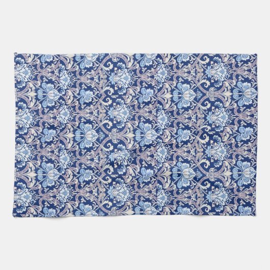  decoratieve kunst 19e-eeuws bloemontwerp theedoek (Horizontaal)