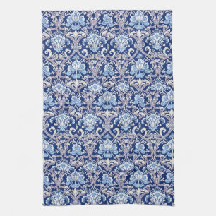  decoratieve kunst 19e-eeuws bloemontwerp theedoek