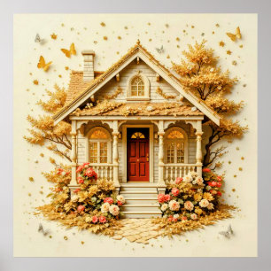 Decoratieve kunst - Home Sweet Home #6 Poster