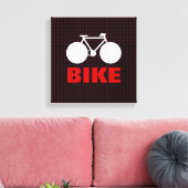 decoratieve kunst met grafische fiets canvas afdruk (Insitu (Woonkamer))