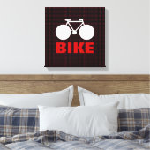 decoratieve kunst met grafische fiets canvas afdruk (Insitu (Slaapkamer))