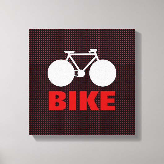 decoratieve kunst met grafische fiets canvas afdruk (Voorkant)