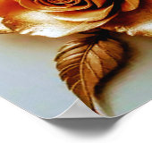 Decoratieve kunst Zilver en Goud - Vlinders #2 Poster (Hoek)