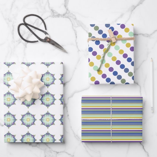 Decoratieve kunstvorm inpakpapier vel (Voorkant)