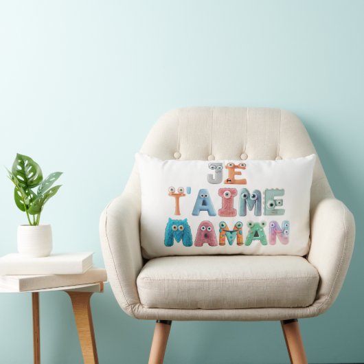 Decoratieve kussen  - "Ik hou van je mama" (Stoel)