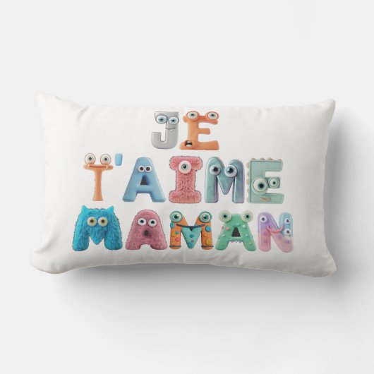 Decoratieve kussen  - "Ik hou van je mama" (Voorkant)