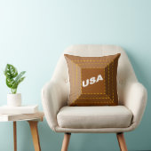 Decoratieve kussen kinderen CHOCOLAT USA (Stoel)