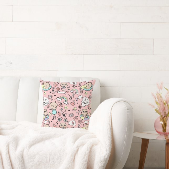 Decoratieve kussen met een modern minimalistisch o (Bank)