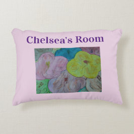 Decoratieve kussen voor abstracte zomerbloemen