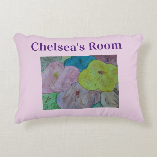 Decoratieve kussen voor abstracte zomerbloemen (Voorkant)