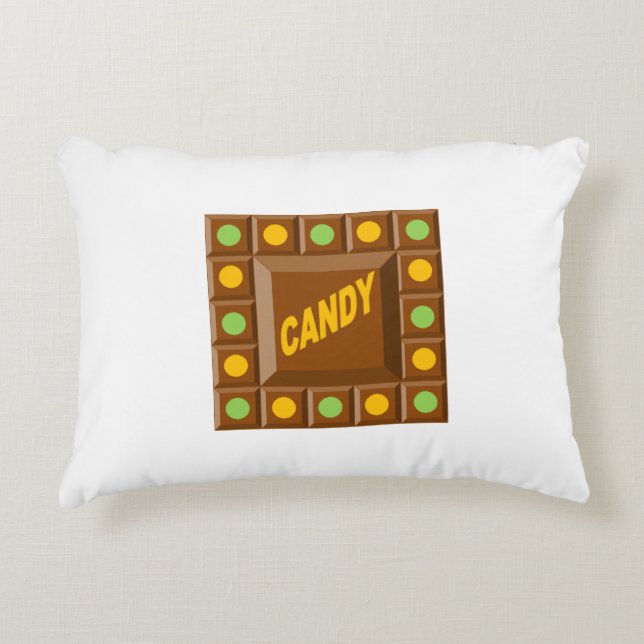Decoratieve kussen voor kinderen  CHOCOLAT  CANDY (Voorkant)
