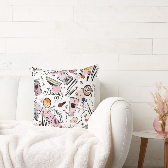 Decoratieve kussens met een modern design. (Bank)