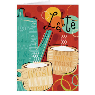 Decoratieve latte potten en bekers