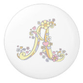 Decoratieve letter A monogram handvat knop (Voorkant)