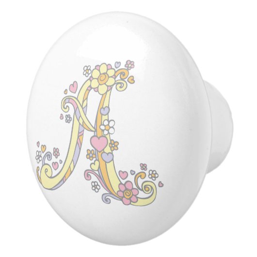 Decoratieve letter A monogram handvat knop (Rechts)