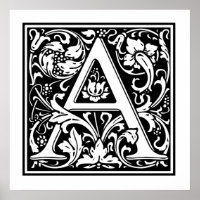 Decoratieve letter A