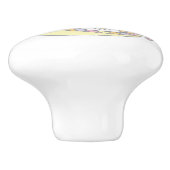 Decoratieve letter C monogramme handvatknop Keramische Knop (Zijkant)