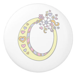 Decoratieve letter O monogram handvat knop