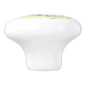 Decoratieve letter O monogram handvat knop (Zijkant)