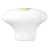 Decoratieve letter V monogram handvat pull knop (Zijkant)