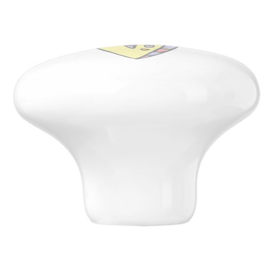 Decoratieve letter V monogram handvat pull knop (Zijkant)