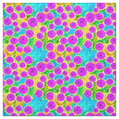 Decoratieve levendige bloementuin Paarse Schattige Stof (Swatch)