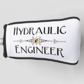 Decoratieve lijn hydraulische ingenieur golfheadcover (Voorkant)