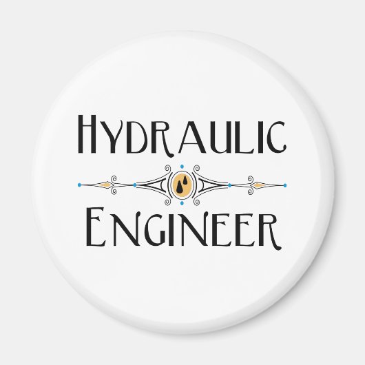 Decoratieve lijn hydraulische ingenieur magneet (Voorkant)