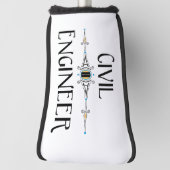 Decoratieve lijn voor civiele ingenieur golfheadcover (Draai 90)