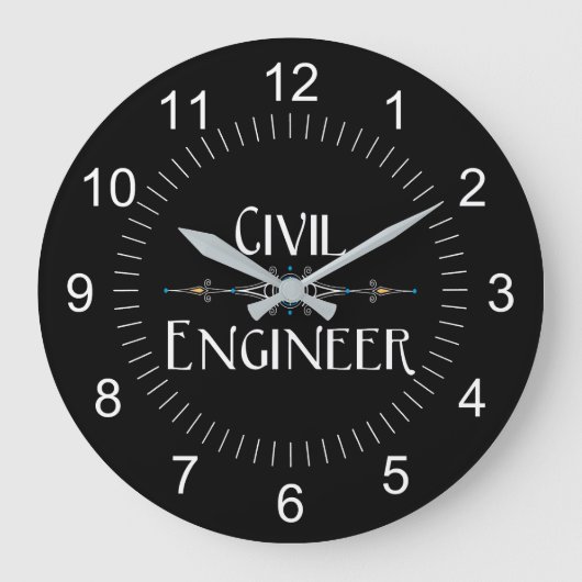 Decoratieve lijn voor civiele ingenieur grote klok (Voorkant)