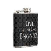 Decoratieve lijn voor civiele ingenieur heupfles (Rechts)