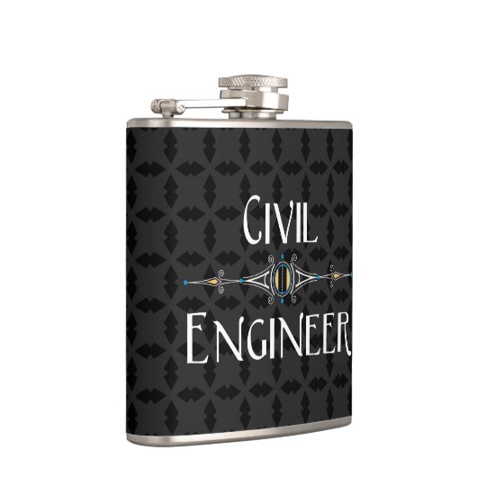 Decoratieve lijn voor civiele ingenieur heupfles (Rechts)