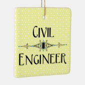 Decoratieve lijn voor civiele ingenieur keramisch ornament (Rechts)