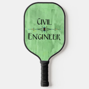 Decoratieve lijn voor civiele ingenieur pickleball paddle