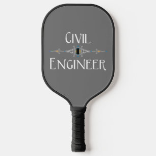 Decoratieve lijn voor civiele ingenieur pickleball paddle