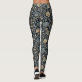 Decoratieve Luxe Bloemversiering Leggings (Achterkant)
