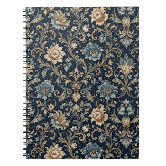Decoratieve Luxe Bloemversiering Notitieboek (Voorkant)