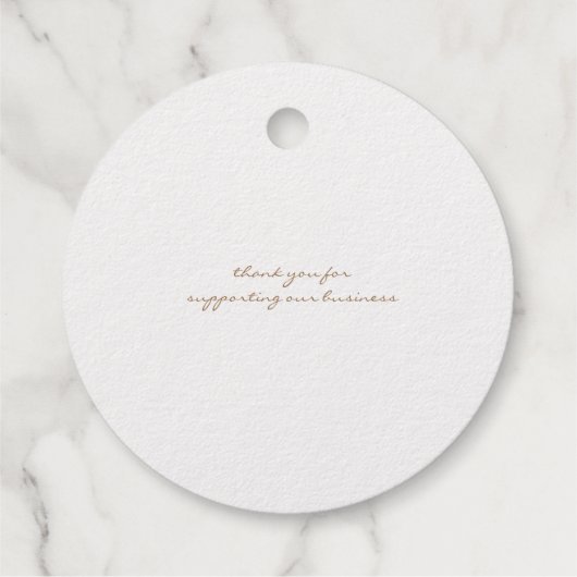 decoratieve mandala elegant script folie bedankjes labels (Achterkant)