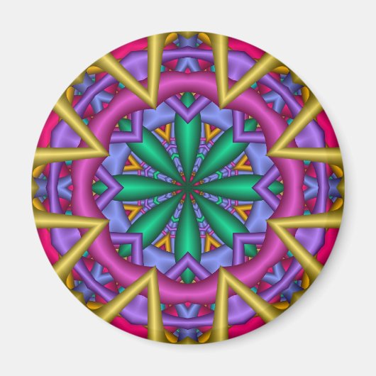 Decoratieve Mandala Fun magneet (Voorkant)