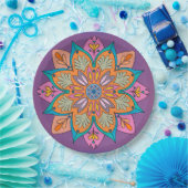 Decoratieve Mandala Ontwerp Papieren Bordje (Feest)