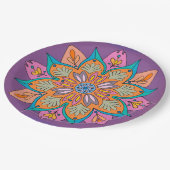 Decoratieve Mandala Ontwerp Papieren Bordje (Gekanteld)