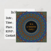Decoratieve Mandala Surprise Party Uitnodiging (Voorkant / Achterkant)