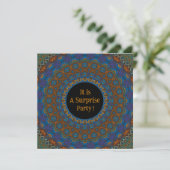 Decoratieve Mandala Surprise Party Uitnodiging (Staand voorkant)