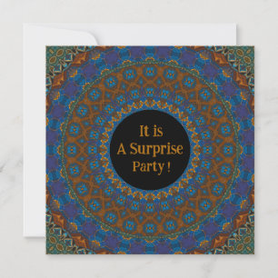 Decoratieve Mandala Surprise Party Uitnodiging