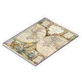 Decoratieve Mappe Monde Wereldbol Notitieboek (Linkerzijde)