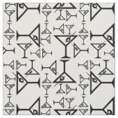 Decoratieve Martini Glass Pattern  Martinis Stof (Swatch)