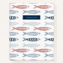 Decoratieve Mediterrane Sardines Vis Custom Name
